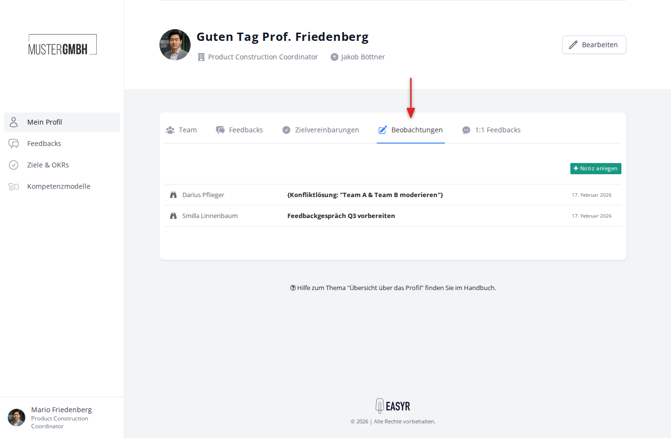 Reiter Beobachtungen